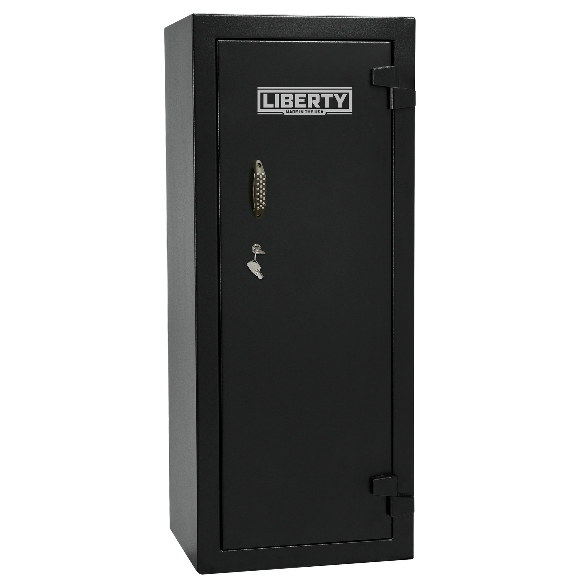 Ammo Cabinet 13 |  Dimensions: 59”(H) x 24”(W) x 16”(D) | 2 (Expandable to 4) Long Guns | Black - closed