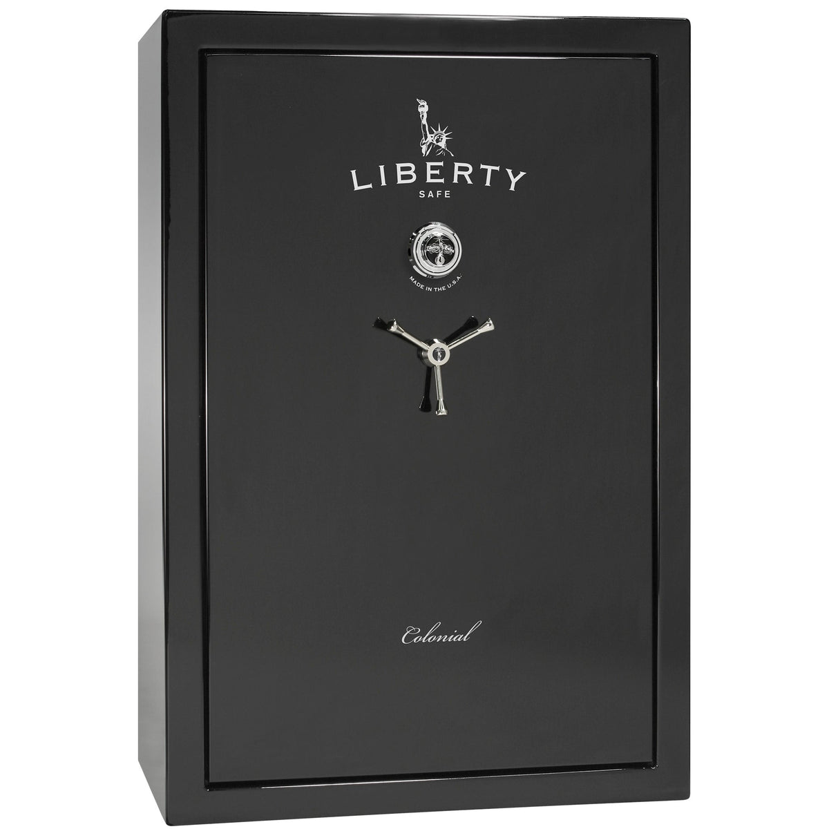 Colonial Series | Level 4 Security | 75 Minute Fire Protection | 35 | DIMENSIONS: 60.5&quot;(H) X 42”(W) X 22&quot;(D*) | Black Gloss | Mechanical Lock - closed