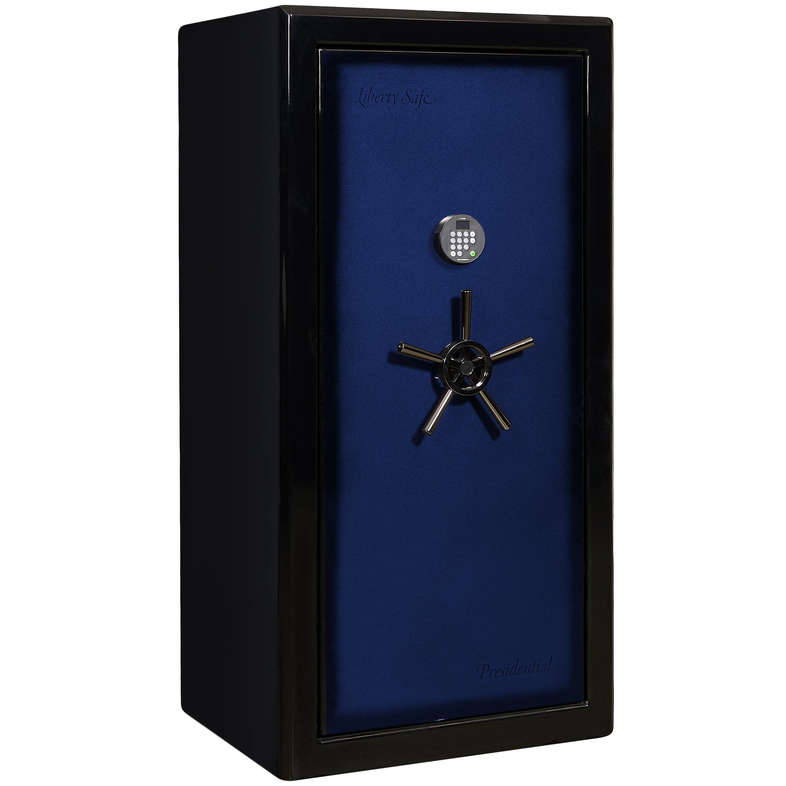 Presidential Series | Level 10 Security | 2.5 Hours Fire Protection | 25 | Dimensions: 60"(H) x 30"(W) x 24.75"(D*) | Blue Gloss | Electronic Lock - Closed