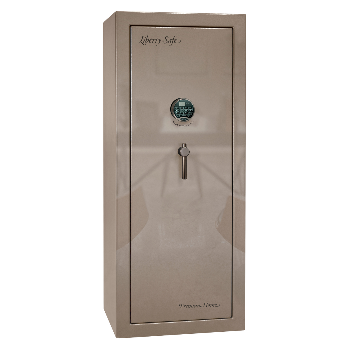 Premium Home Series | Level 7 Security | 2 Hour Fire Protection | 17 | Dimensions: 60.25&quot;(H) x 24.5&quot;(W) x 19&quot;(D) | Champagne Gloss Brass - Closed Door