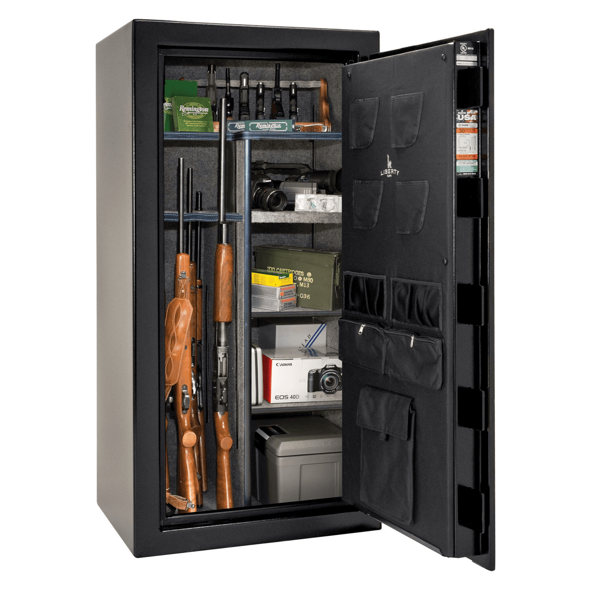 USA Series | Level 2 Security | 60 Minute Fire Rating | 36 | Dimensions: 60.5&quot;(H) x 36&quot;(W) x 25&quot;(D) | Black Textured | Electronic Lock